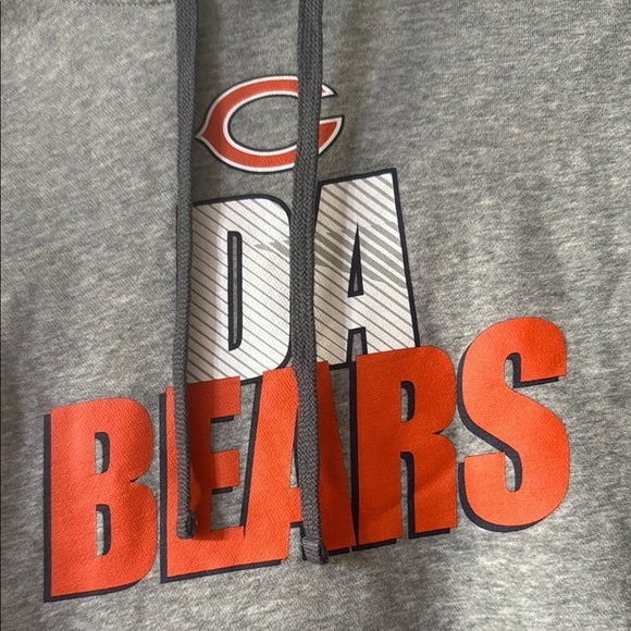 Nike Gray and Orange Athletic Sweatshirt Chicago Bears Men's M - Picture 2 of 4
